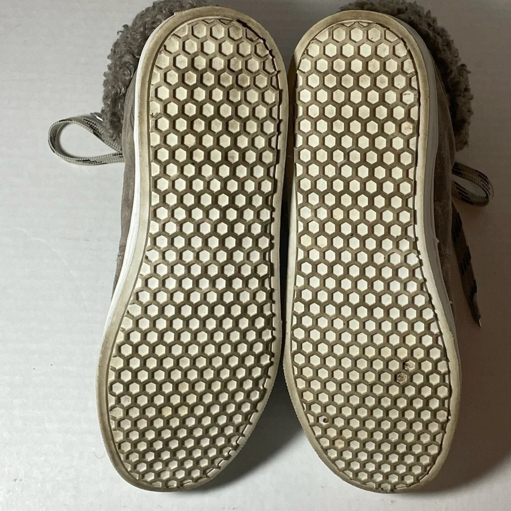 Sam Edelman Shearling Leather/Faux Sneakers Size 6.5 - Picture 6 of 8